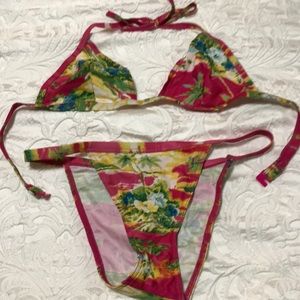 D&G Beachwear Pink Palm tree bikini!